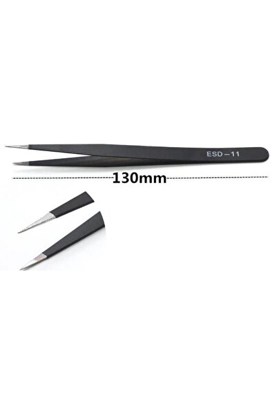 TLS Robotik 6 Parça Esd Paslanmaz Antistatik Cımbız Seti (ESD-10,ESD-11,ESD-12,ESD-13,ESD-14,ESD-15)