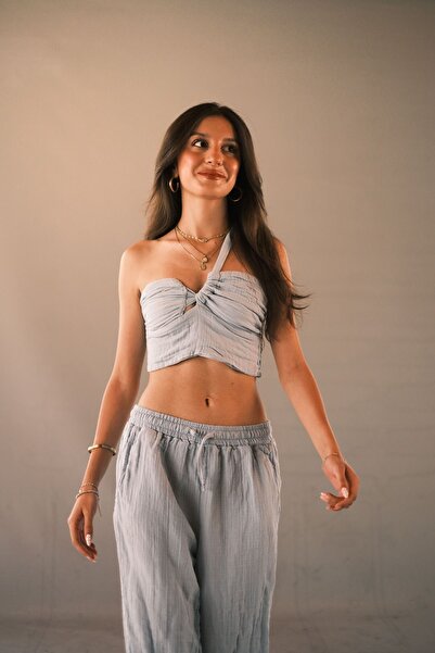 MUACO Soft Muslin-linen Draped Comfortable Women's Trousers