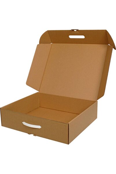 Kolicim 43x37x11cm Kulplu Kutu - Kraft - 5 Adet