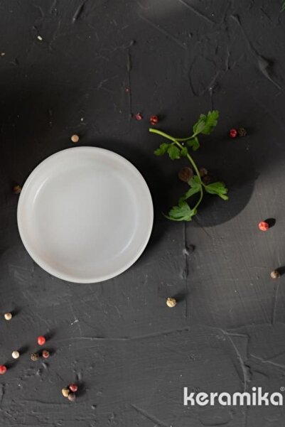 Keramika KERAMİKA MAT BEYAZ SOSLUK & REÇELLİK  KASE  - 8 CM.