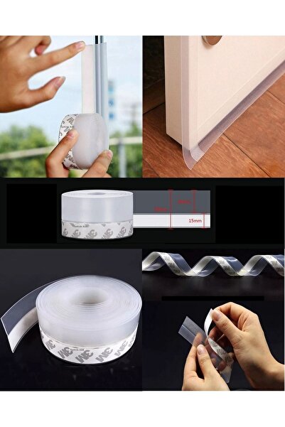 Greathings 3 Meters Wind And Cold Cutter Tape - Transparent Windproof Silicon...