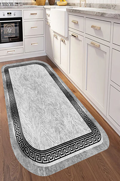 eco concept Gray Color Carpet for Home Decoration - Living Room and Hallway Carpet, Non-Slip and Washable Runner, Long Carpet