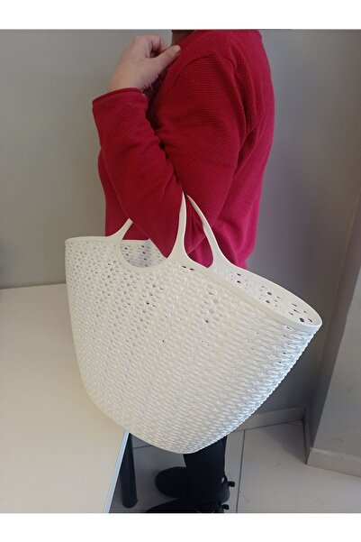 isometric Πλεκτή πλαστική τσάντα για πικνίκ-Κυριακή-Παραλία-Χόμπι