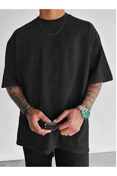 Shine Stone Ανδρικό μπλουζάκι Oversize Crew Neck - Με στάμπα