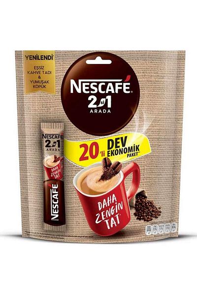 Nescafe 2 in 1 10 gr X 20 Pack Instant Coffee Economic Package