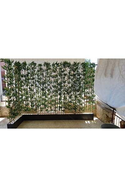 ERHAN FLOWERS 100 Cm Saksida 180 Cm Yapay Bambu 15 Adet Speratör 2 Adet