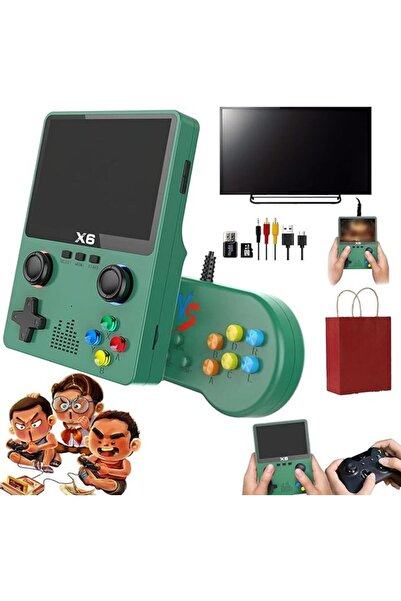 Genel Markalar X6 Retro Game Console Nostalji Oyun Konsolu