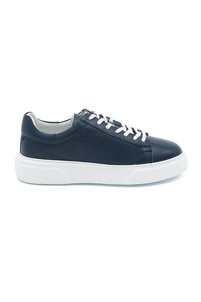 Fosco Ανδρικά δερμάτινα casual παπούτσια Fosco 777 White Navy Blue
