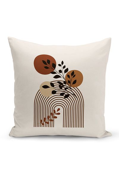 Bertille Home Series Minimalist Digital Printed Double Sided Throw Pillow Cover