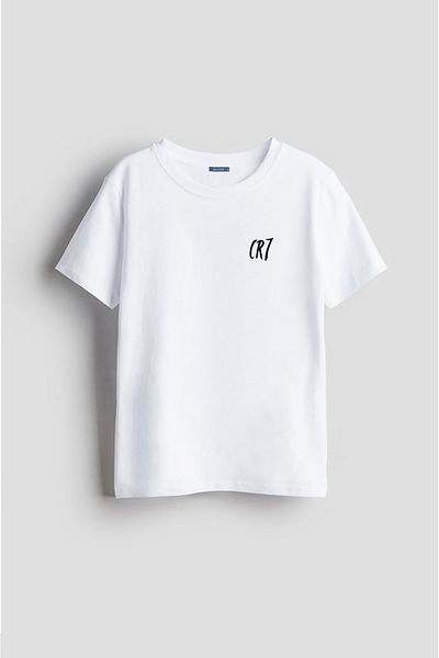 Darkia Παιδικό μπλουζάκι Ronaldo CR7 Unisex - Εκτύπωση με σχέδιο φανέλας, γράμματα μπροστά και πίσω πίσω