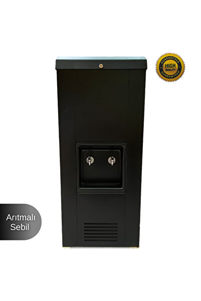 Evora Sanayi Tipi Sebil 100 Litre Soğutmalı Arıtmalı Siyah Premium Endüstriye...