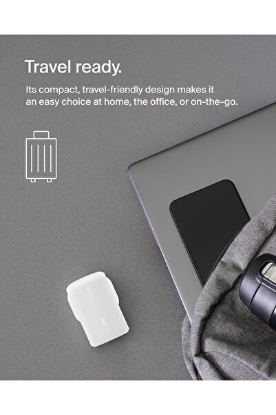 Belkin BoostCharge 42W Dual Port Wall Charger, USB-C + USB-A for Fast Charging iPhone 15, Galaxy S24 & More