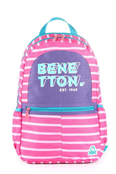 United Colors of Benetton Σχολική τσάντα Beneton 03752 - Ροζ και Μωβ