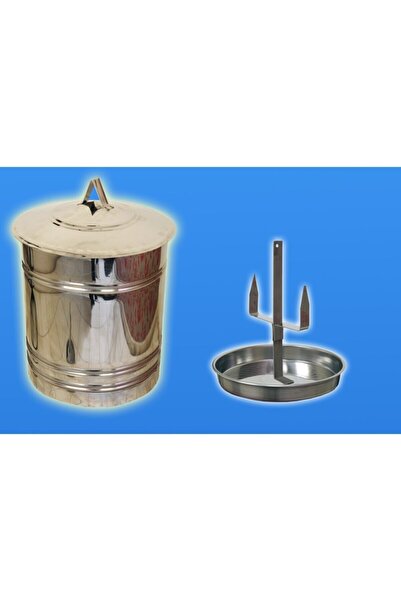 narım Teneke Tavuk Aparatı Set Krom