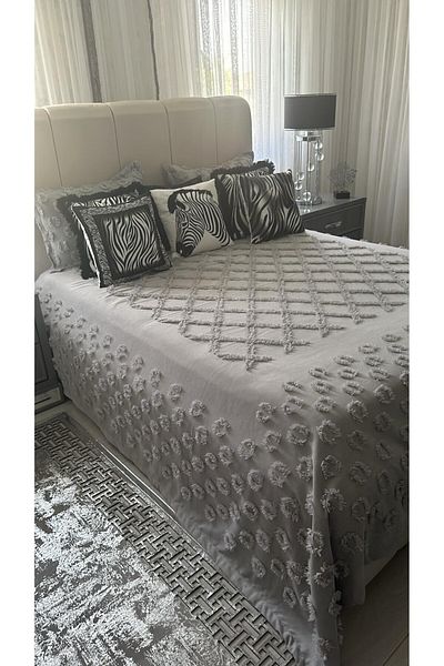 Tly Home Textiles Palace Model 4 Gray Bedspread