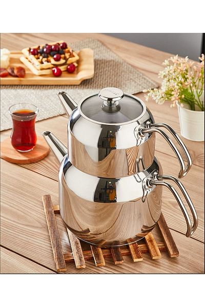Amboss Cool Stainless Steel Large Size Teapot
