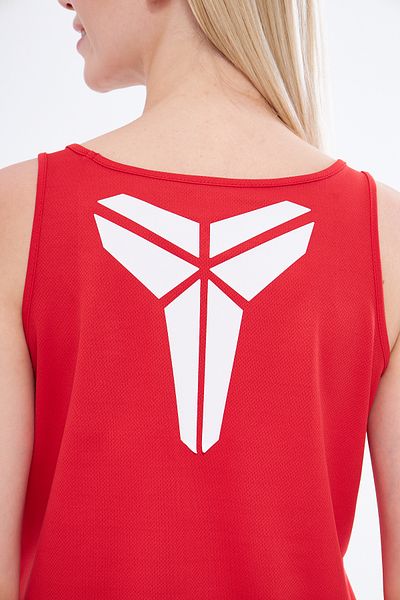 YÜKSEL IŞIK Red Kobe Printed Thick Strap Sports Undershirt