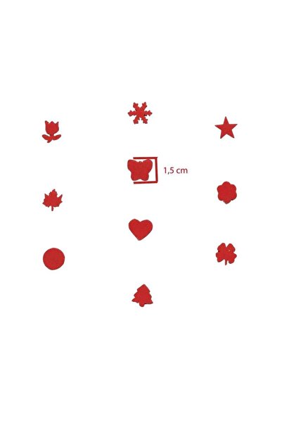 Red Apple Redapple Şekilli Küçük Boy Delgeç/şekilgeç 1,5 Cm Yıldız
