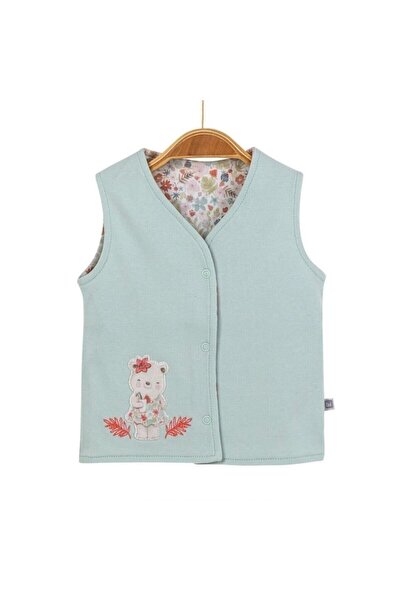Bibaby Sweet Bear Kız Bebek Pamuklu Çıtçıtlı Yelek