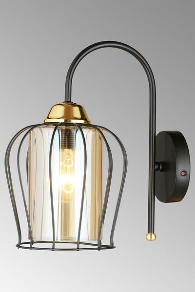KARDELEN AYDINLATMA AVİZE Black Parachute Downward Facing Modern Sconce