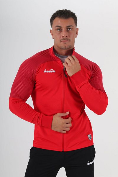 Diadora Червен първокласен къмпинг анцуг топ
