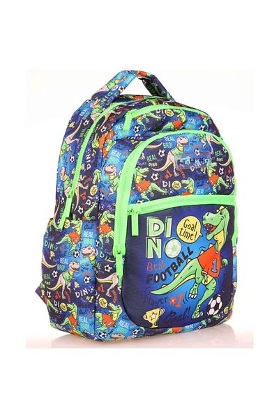 KAUKKO Geantă de școală - Kids Fast Dinosaur L5169