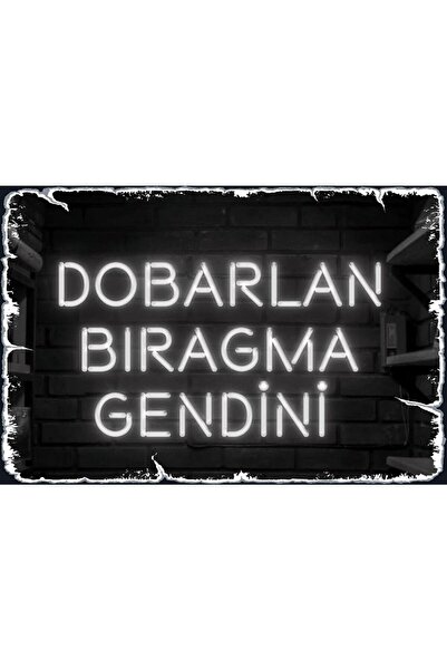 Genel Markalar Dobarlan Bırakma Kendini Yazılı Ahşap Duvar Posteri