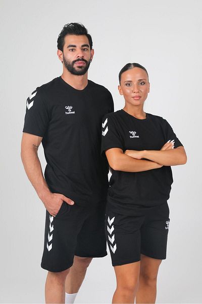 hummel Μπλουζάκι Armin Black Cotton Crew Neck