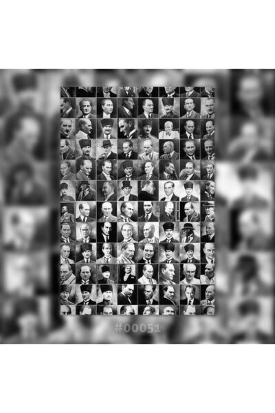 Plexit Atatürk Baskılı Ahşap Tablo