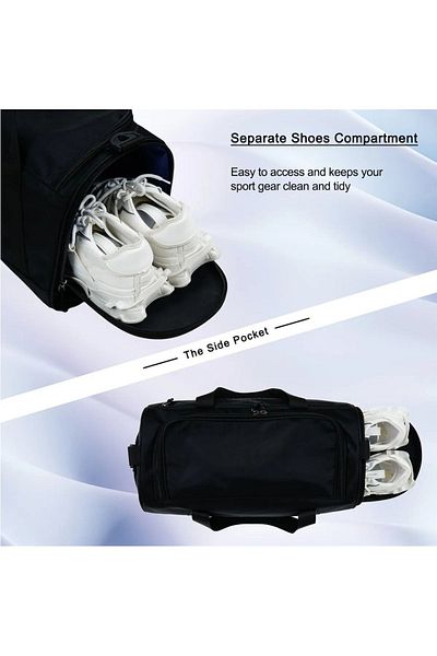 KOST Geantă originală unisex pentru sport, sală de sport, fitness, cu compartiment pentru încălțăminte