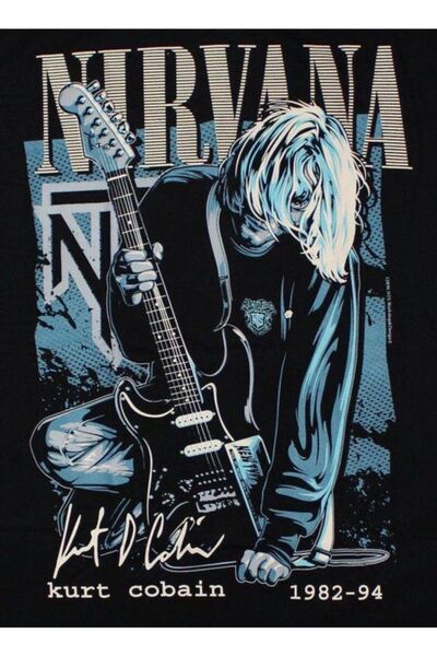 Lepont Ρετρό ξύλινη αφίσα με θέμα την Νιρβάνα - Διακοσμητικός πίνακας