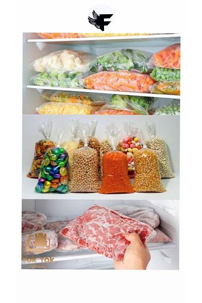 FİGANLAR 1 kg Nylon Bag Grocery Bag 28x45 Cm 4 pound 4 pack bag refrigerator bag meat bag