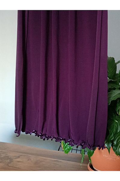 Blotch Premium Lycra Plum Color Lycra Sandy Jersey Shawl