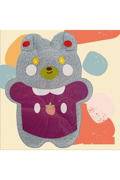 farist Wellsoft Fabric - Cute Gray Children's Water Bag, Single