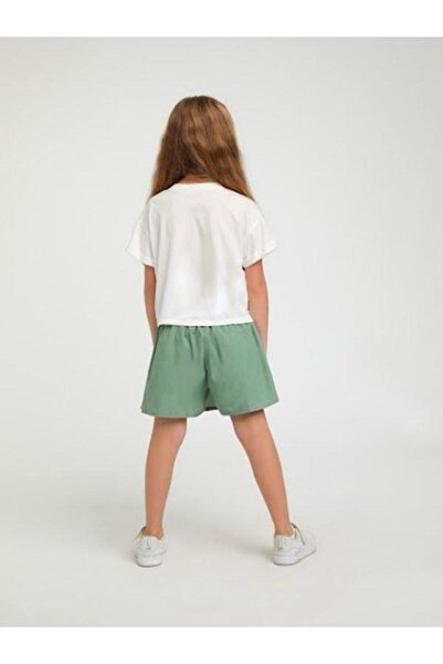 Escabel Fata - Fusta scurta cu talie plisata elastica