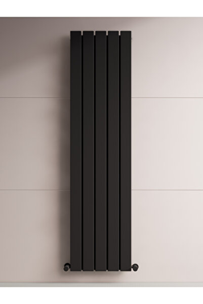 nixrad PRAG 1500/390 Siyah 5 Dilim Dekoratif Hibrit Radyatör