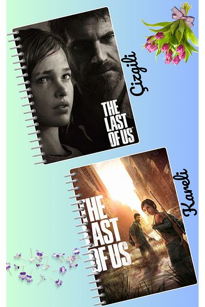 animeandyourworld The last of us notebook set 2 pcs A4 size 21*30 lined + checked 60 syf