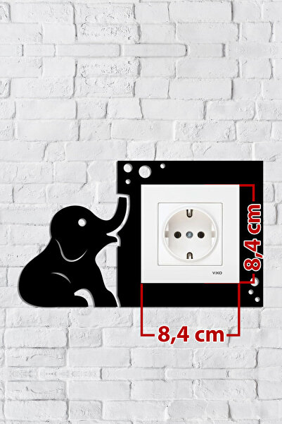 Cute Elephant Design Socket Frame (inner SIZE 8.4X8.4 CM) Decorative Socket-Switch Frame