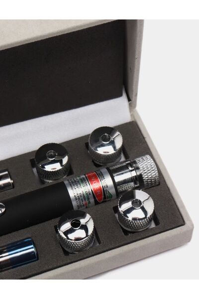 Sonlight Yeşil pointer lazer 50 km menzili 50 v Kalem 5 Başlıklı