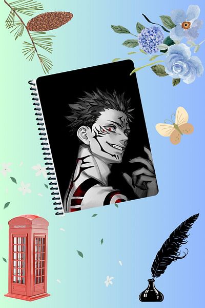 animeandyourworld Jujutsu kaisen A4 size 1 piece of 72 sheets (lined or checked) notebook