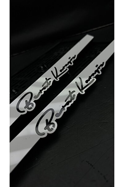 3M 5D LÜX BEYAZ ZEMİN LAZER KESİM TAKMATİK PLEKSİ PLAKA LIK