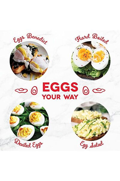 Dash Rapid Egg Cooker: 6 Egg Capacity, for Boiled, Poached, Scrambled or Omelettes, Auto Shut Off, Aqua