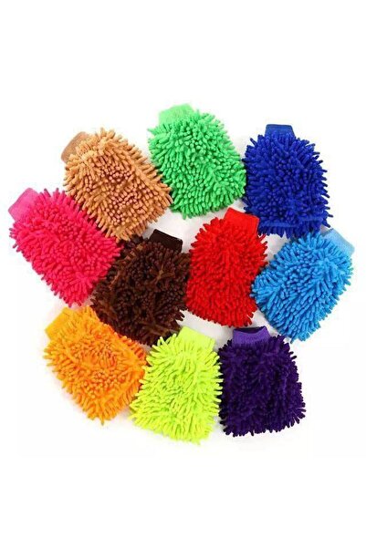 farist Makarna Mikrofiber Şönil Temizlik Eldiveni ( 1 Adet ) Mop Ve Araba Yıkama Kurulama