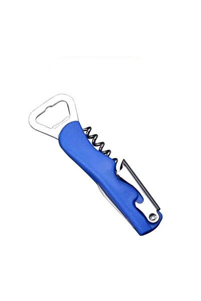 YDGR Stainless Steel Corkscrew Opener Wine Gazoz Opener Blue