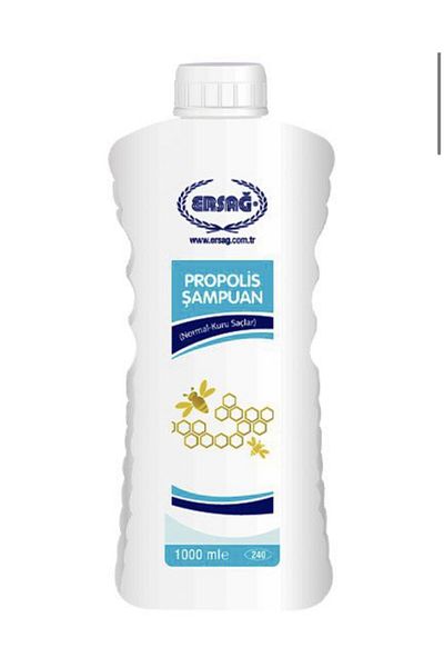 Ersağ Shampoo with Propolis - 1000 ml, Normal and Dry Hair