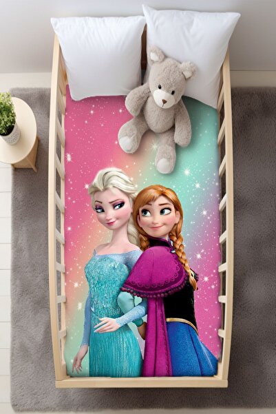 dekomingo طقم غطاء لحاف سرير أطفال بناتي بألوان قوس قزح مقاس 100x150 (بدون مل...