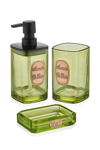 The Mia Σετ μπάνιου Green Globe - 3 τεμαχίων, 330 ml