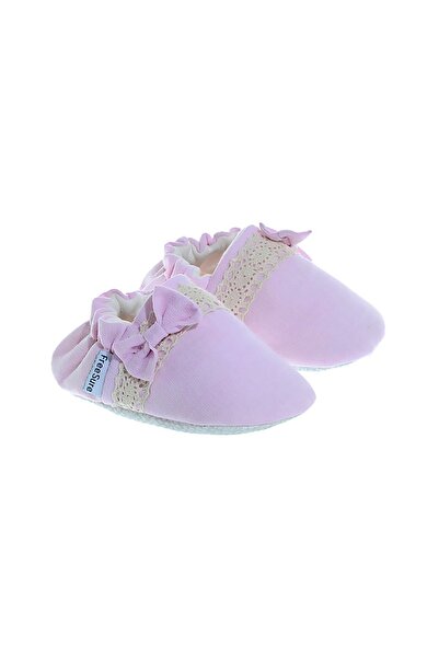 Freesure 241150 Pembe Kız Bebek Patiği, Bebek Ayakkabısı, Kaymaz Taban