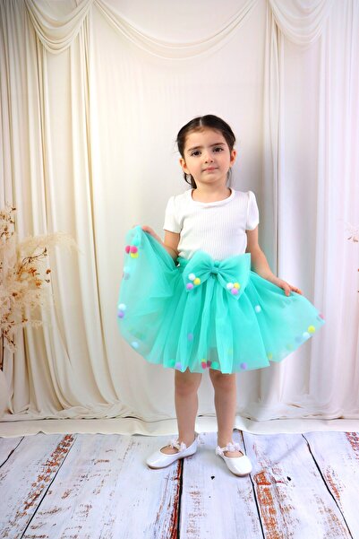 GÜL Baby Спідниця-пачка для дівчинки - з помпонами та прямим кроєм