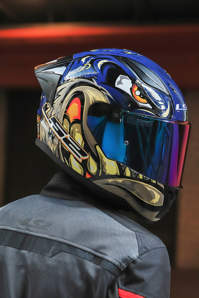 LS2 RAPID 2 RACE SPOX MAVİ-GRİ KASK